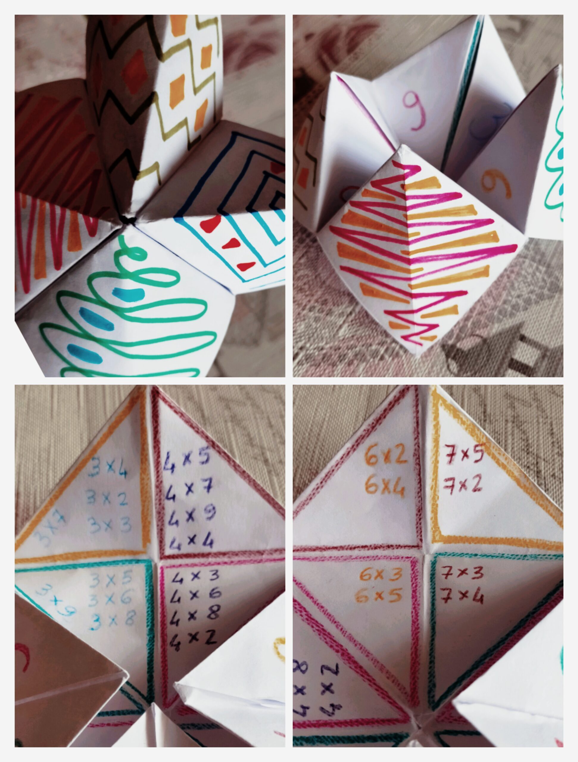 Origami tabelline maestrasilvia